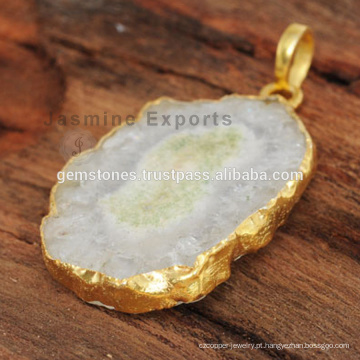 Beautiful Fossil Natural Gemstone Necklace para o melhor Gift Wholesale Supplier For Necklace